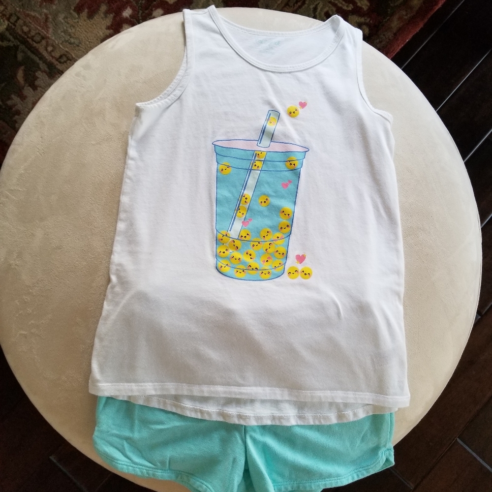 Girls Sz 10/12 Cat & Jack Short Outfit